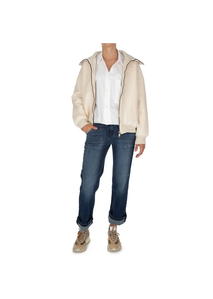 NOUMENO CONCEPT | JEANS VITA ELASTICA BLU Negozio