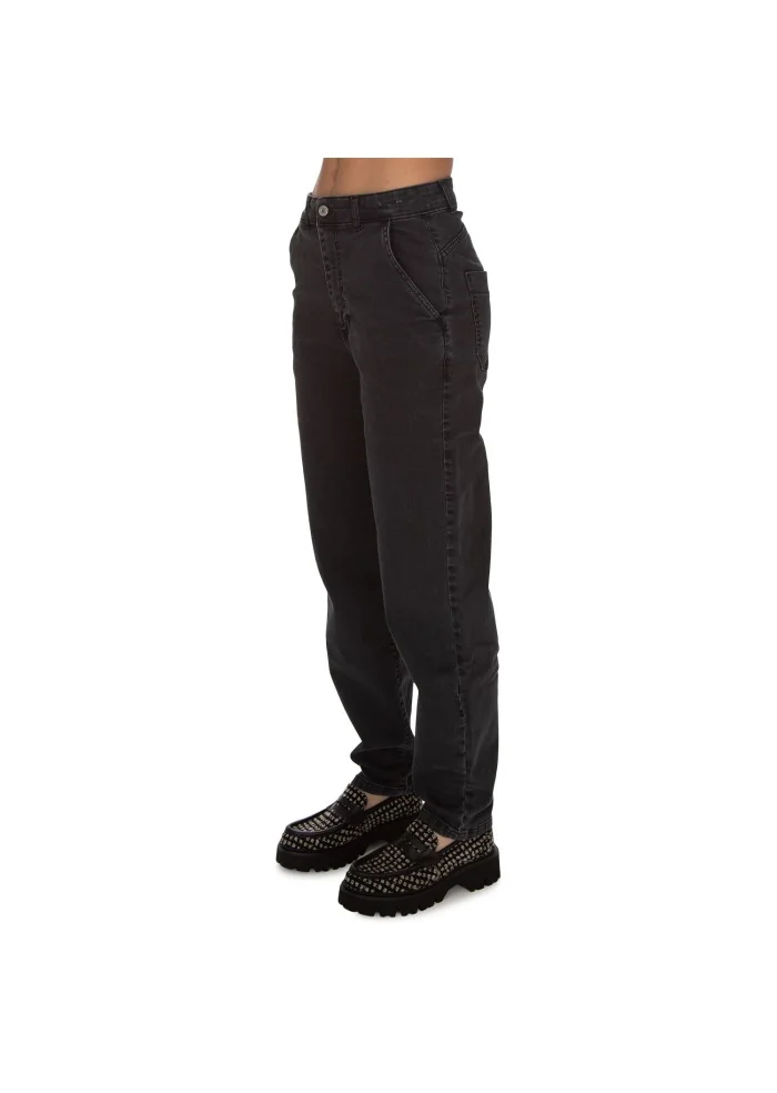 NOUMENO CONCEPT | JEANS GAMBA DRITTA NERO In Saldo