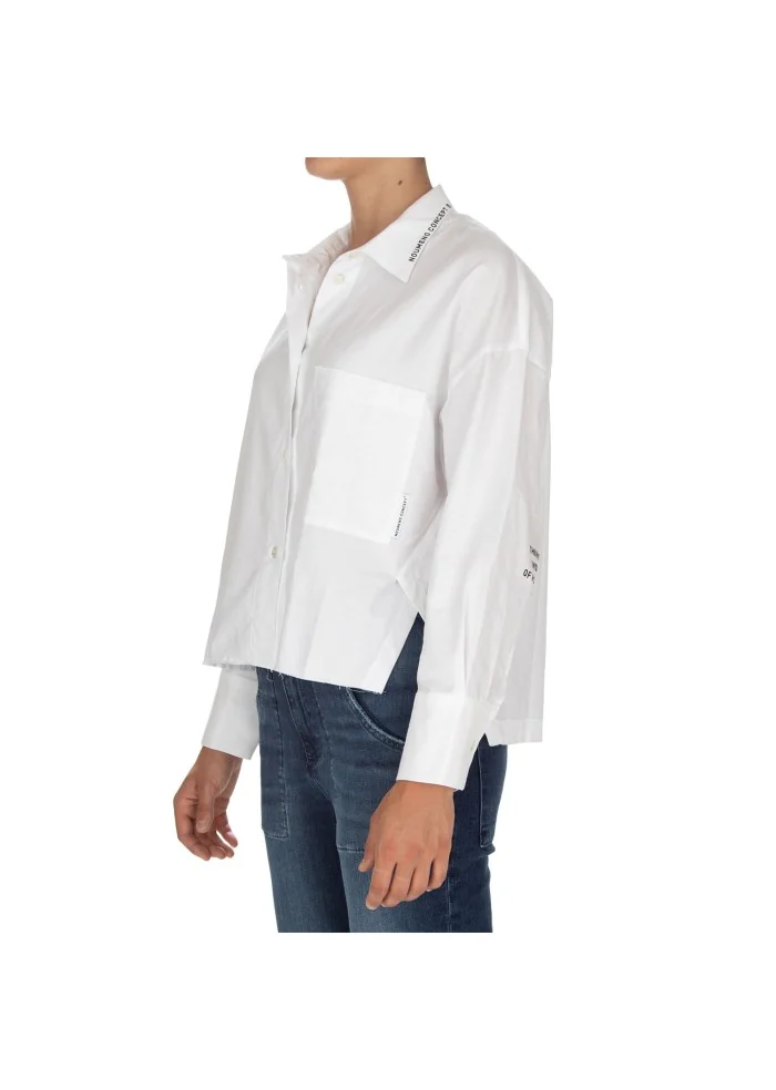 NOUMENO CONCEPT | CAMICIA ASIMMETRICA BIANCO Nuova