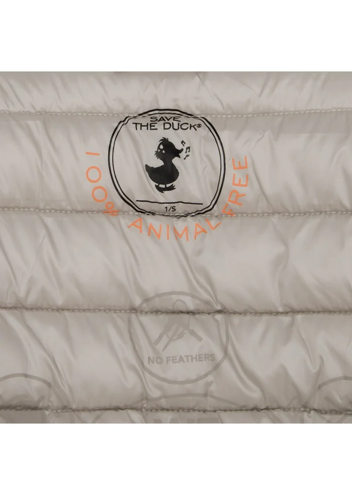 SAVE THE DUCK | GILET PIUMINO IRIS19 LYNN BEIGE Moda