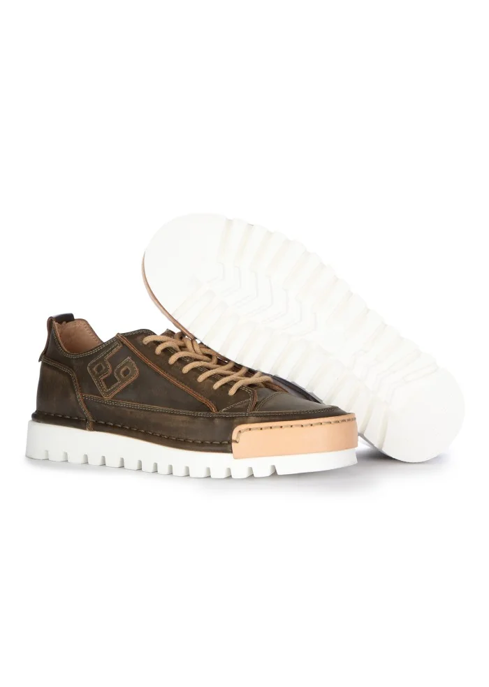 BNG REAL SHOES | SNEAKERS LA MILITARE NOCE MARRONE In Linea