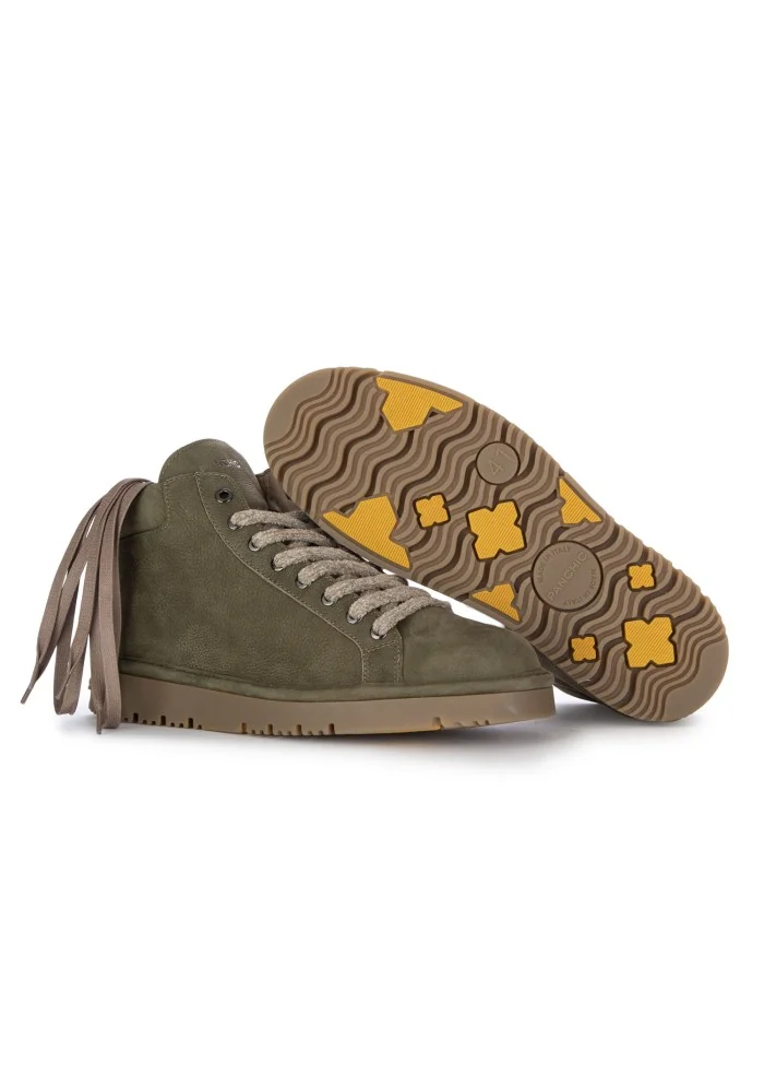 PANCHIC | SNEAKERS ALTE PELLE VERDE Promozione