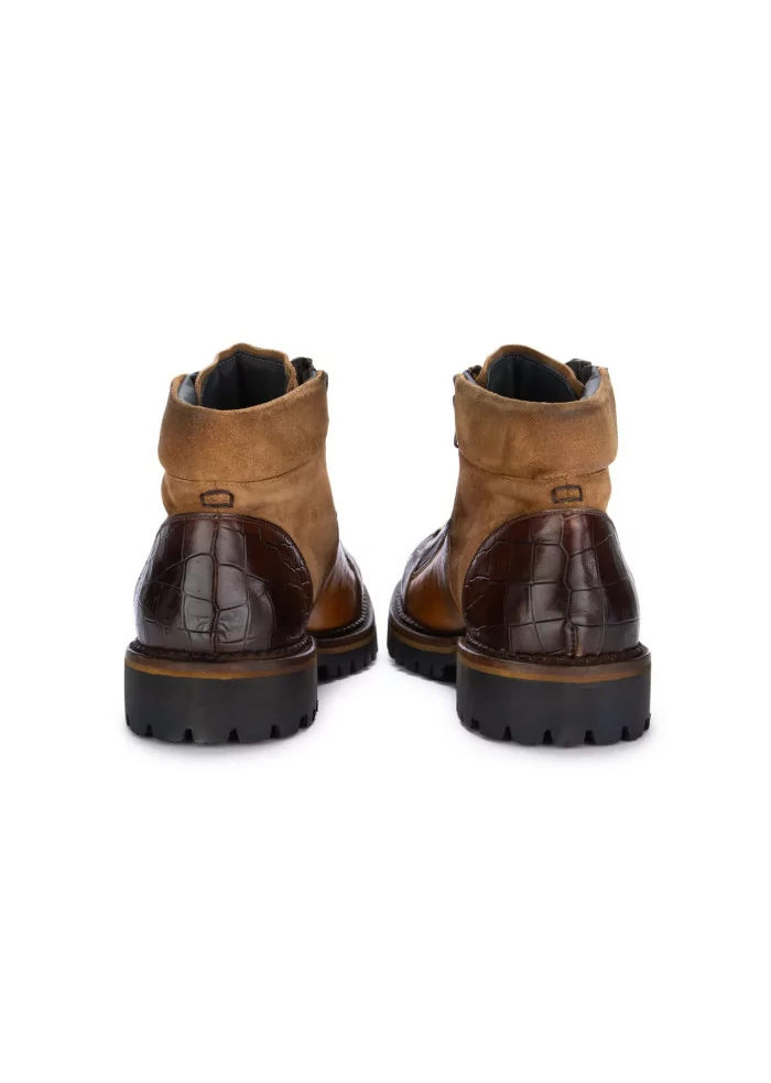 LORENZI | STIVALETTI ALLACCIATI SAFARI MARRONE BEIGE Offerta