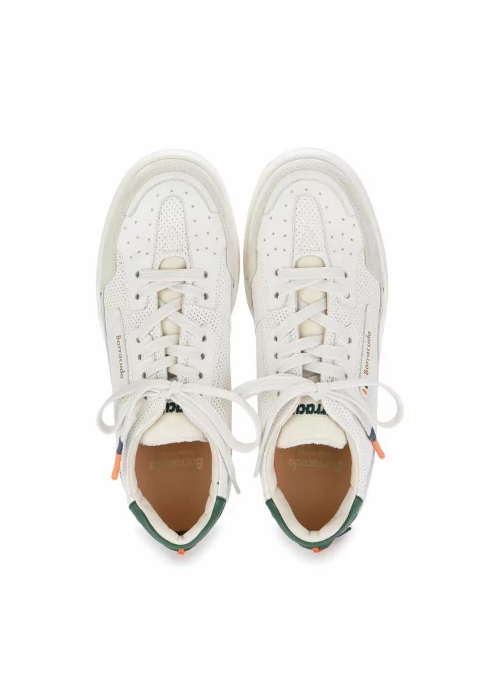 BARRACUDA | SNEAKERS EARVING PELLE BIANCO MARMO Economico