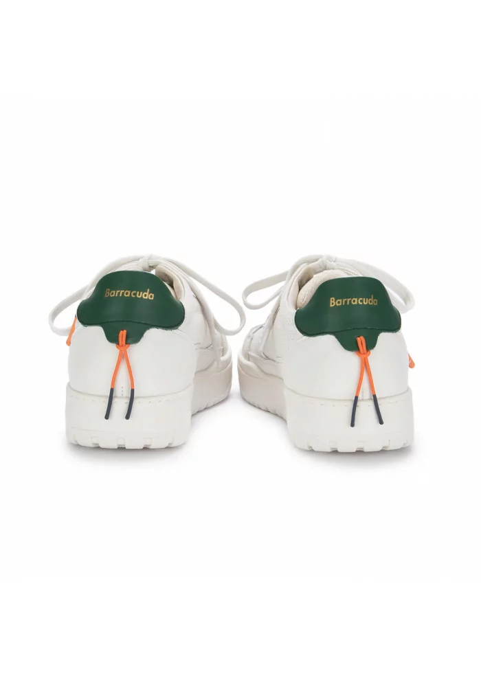 BARRACUDA | SNEAKERS EARVING PELLE BIANCO MARMO Economico