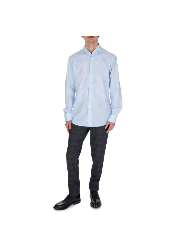 TRAIANO | CAMICIA A RIGHE AZZURRO BIANCO Offerte