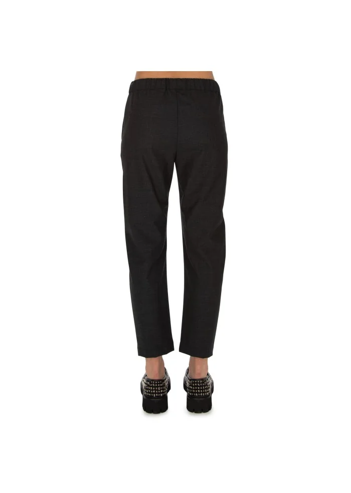 SEMICOUTURE | PANTALONI VITA ELASTICIZZATA GRIGIO ANTRACITE Cyber Monday
