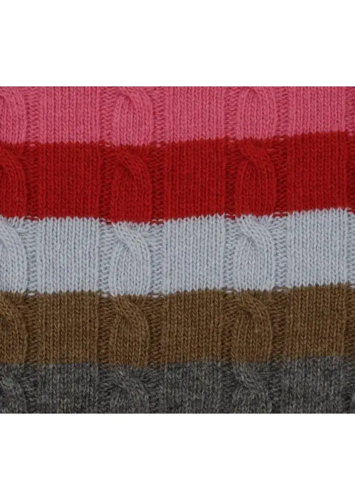 SEMICOUTURE | MAGLIONE DOLCEVITA LANA MULTICOLORE Smaltimento dello stoccaggio