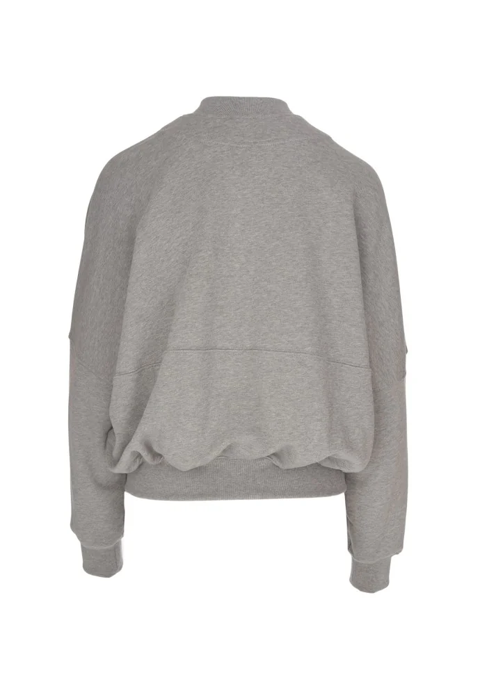 SEMICOUTURE | FELPA CON ZIP GRIGIO Offerta migliore