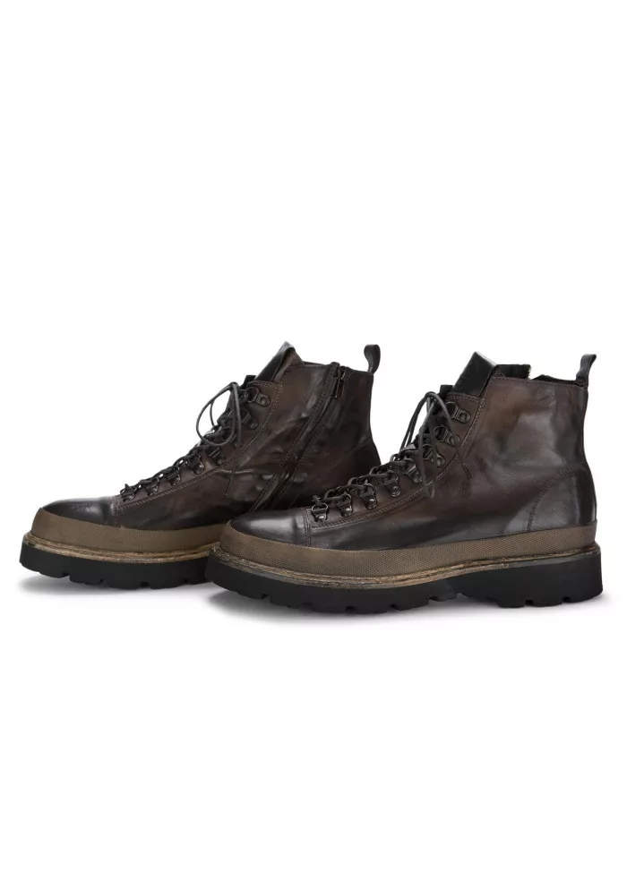 PAWELK'S | SCARPONCINI CRUST PELLE MARRONE SCURO Liquidazione