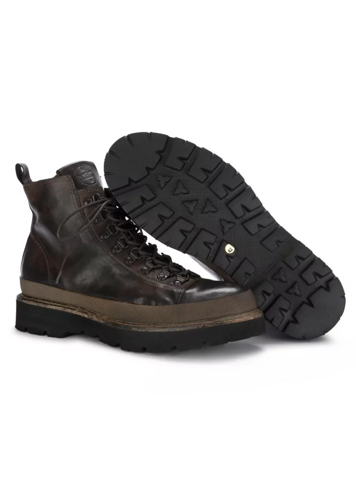 PAWELK'S | SCARPONCINI CRUST PELLE MARRONE SCURO Liquidazione