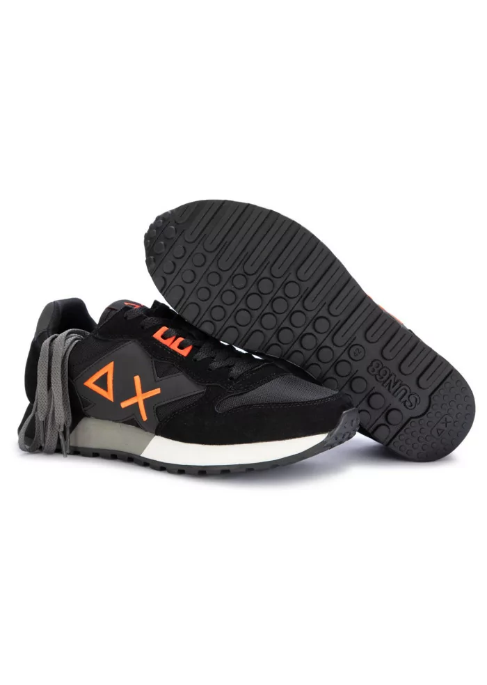 SUN68 | SNEAKERS JAKI FLUO CAMOSCIO NYLON NERO Comprane uno, ottenene uno gratis