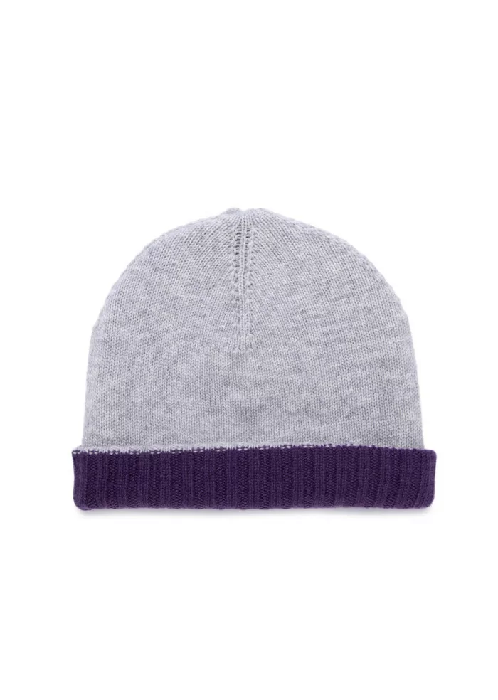 RIVIERA CASHMERE | BERRETTO DOUBLEFACE VIOLA GRIGIO Offerte giornaliere
