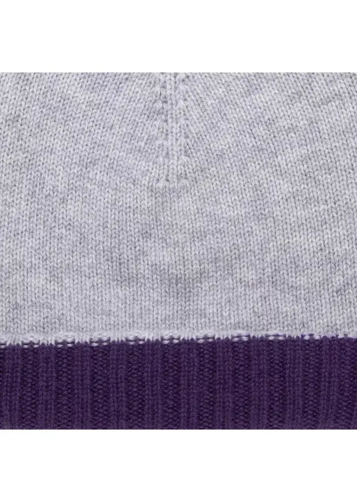 RIVIERA CASHMERE | BERRETTO DOUBLEFACE VIOLA GRIGIO Offerte giornaliere