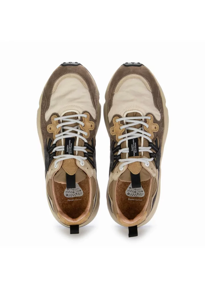 FLOWER MOUNTAIN | SNEAKERS YAMANO 3 CAMOSCIO NYLON MARRONE Sconti VIP