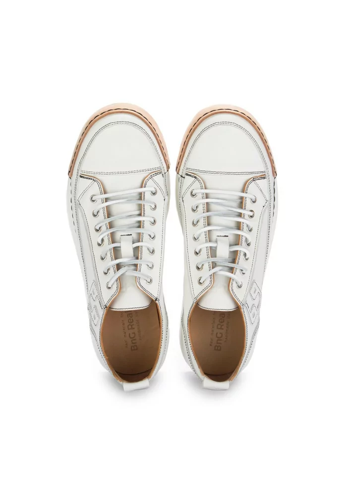 BNG REAL SHOES | SNEAKERS LA VINTAGE PELLE BIANCO Ultimo giorno