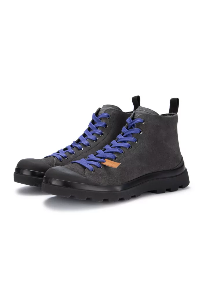 PANCHIC | STIVALETTI ALLACCIATI CAMOSCIO GRIGIO SCURO Promozione temporanea