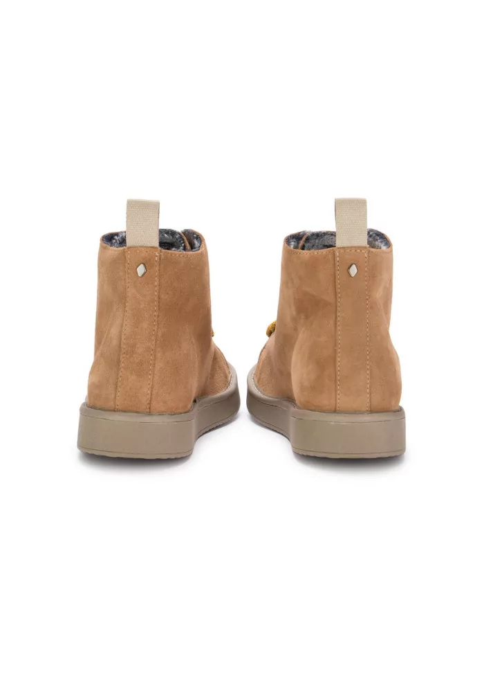 PANCHIC | TRONCHETTI CAMOSCIO MARRONE CHIARO LACCI GIALLI Only for today