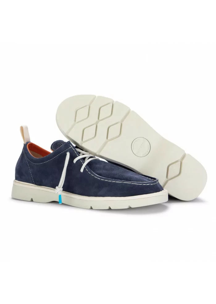 PANCHIC | SCARPE ALLACCIATE CAMOSCIO BLU Trasporto libero internazionale