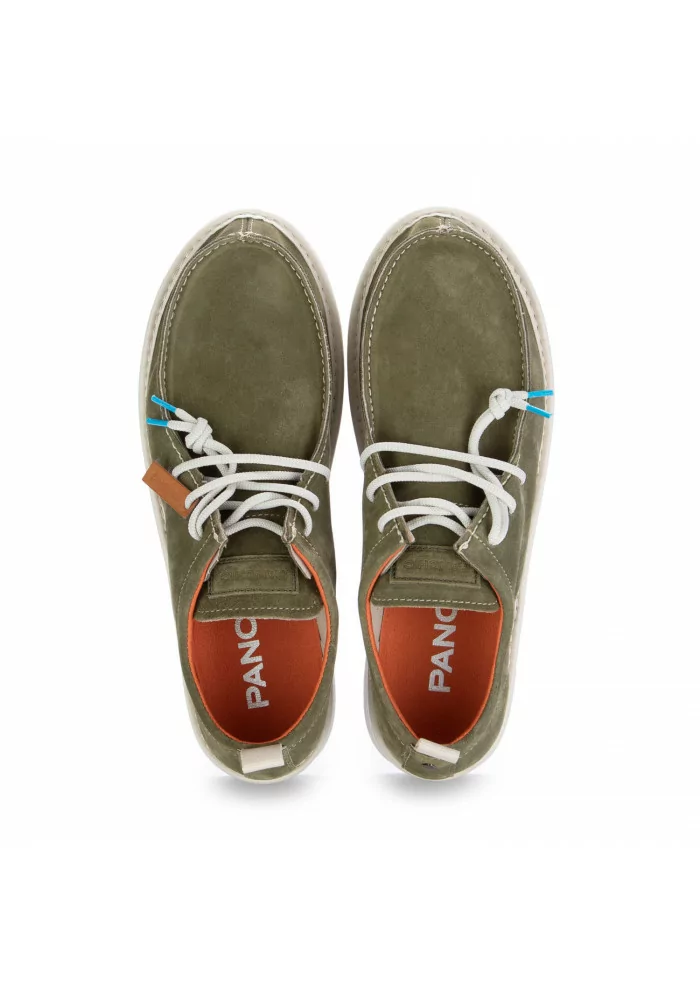 PANCHIC | SCARPE ALLACCIATE CAMOSCIO VERDE SALVIA Officina
