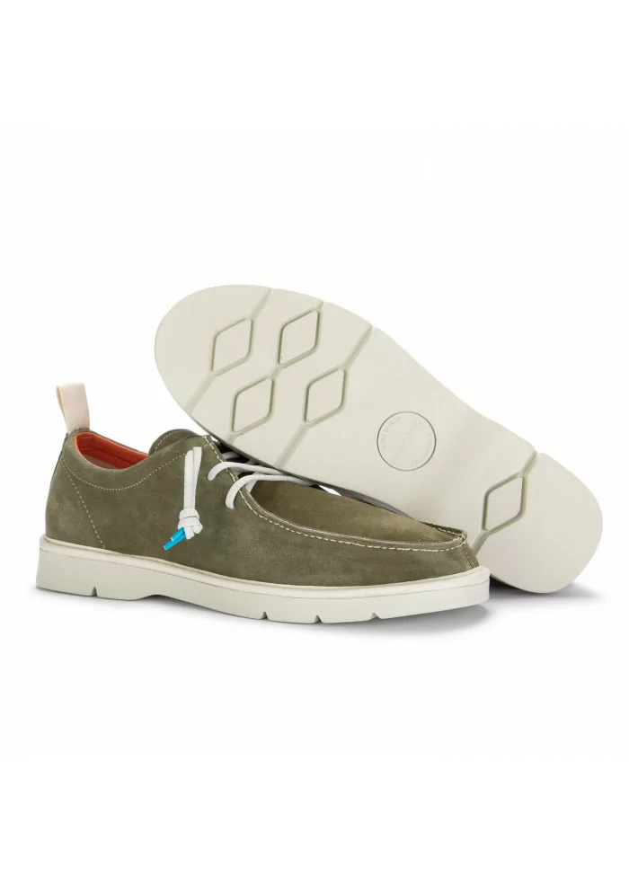 PANCHIC | SCARPE ALLACCIATE CAMOSCIO VERDE SALVIA Officina