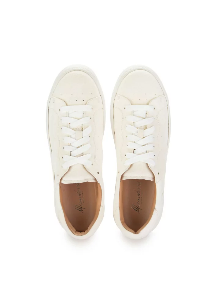 MANOVIA 52 | SNEAKERS WATER PELLE SCAMOSCIATA BIANCO Italy