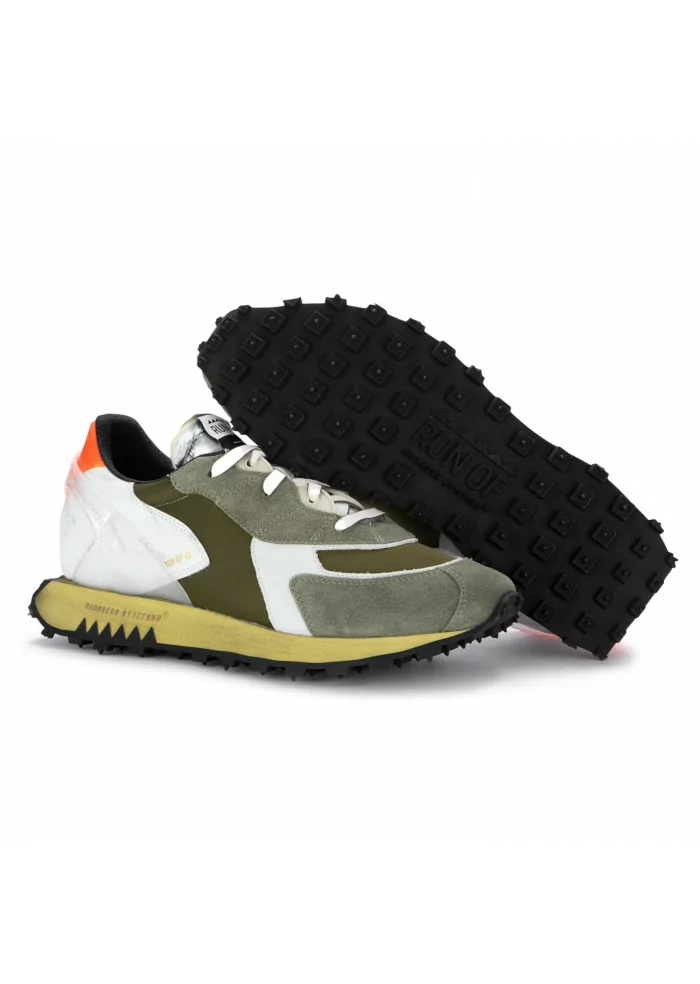 RUN OF | SNEAKERS BODRUM HELLMUT VERDE BIANCO Qualità