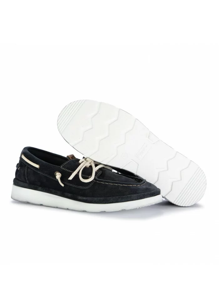 MOMA | SCARPE BASSE YACHT SCAMOSCIATO BLU NAVY Fino Al -60%