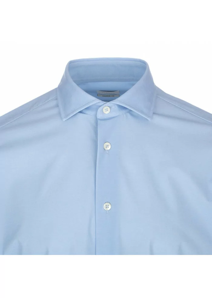 TRAIANO | CAMICIA ROSSINI RADICAL FIT AZZURRO Presa