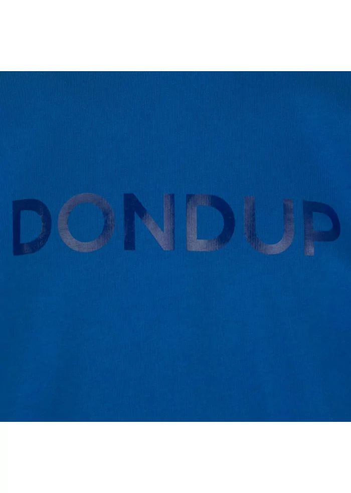 DONDUP | FELPA REGULAR LOGO BLU Economico