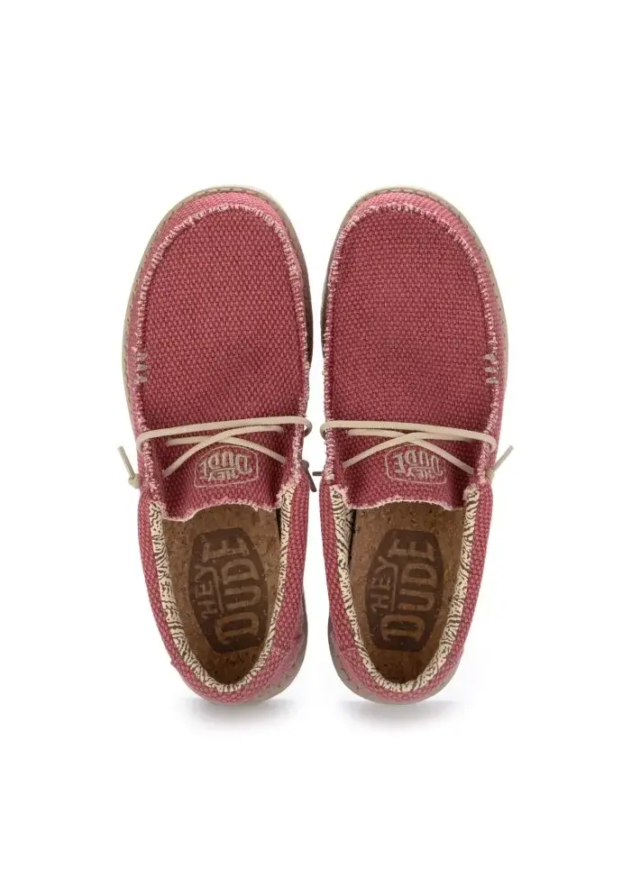 HEY DUDE | SCARPE BASSE WALLY BRAIDED ROSSO Saldi Di Fabbrica