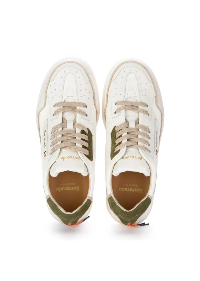 BARRACUDA | SNEAKERS EARVING BIANCO BEIGE VERDE Negozio