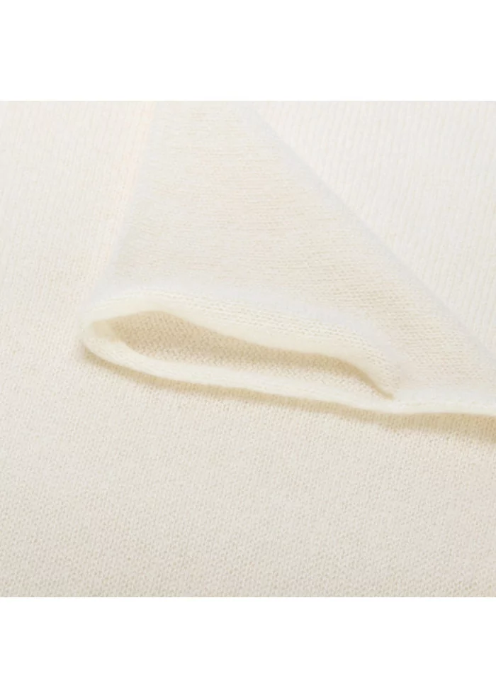 RIVIERA CASHMERE | SCALDACOLLO RASATO BIANCO PANNA Sconto di tempo limitato