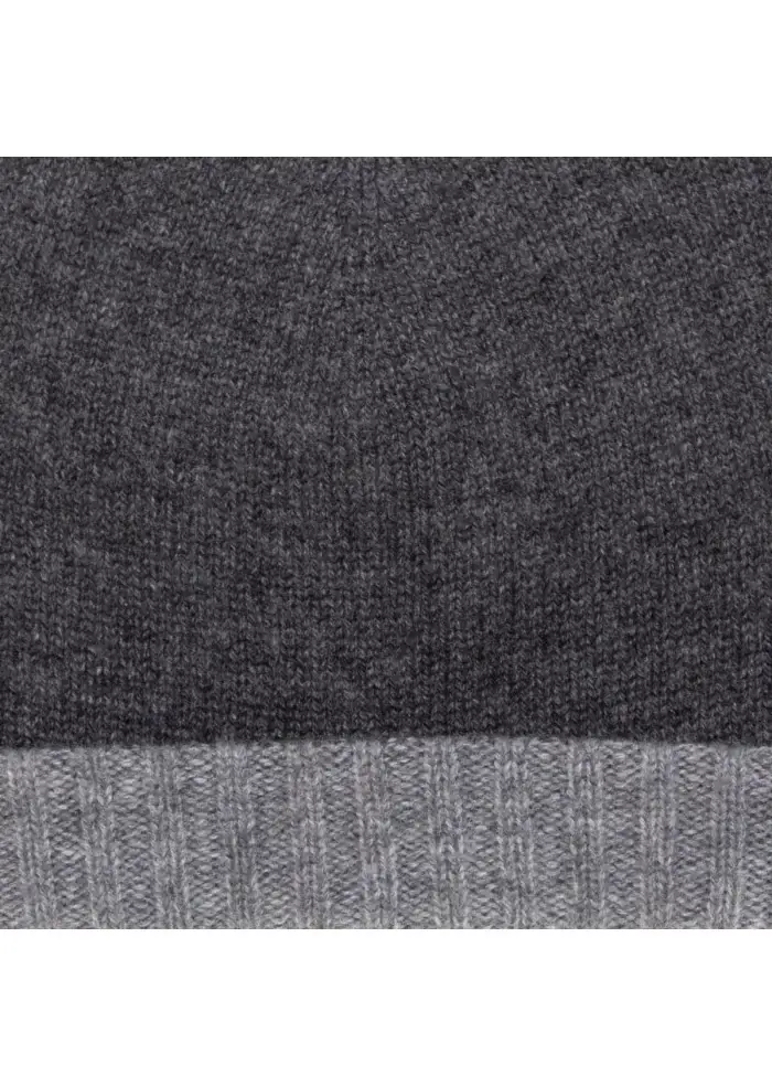 RIVIERA CASHMERE | BERRETTO DOUBLEFACE GRIGIO Negozio online di fabbrica