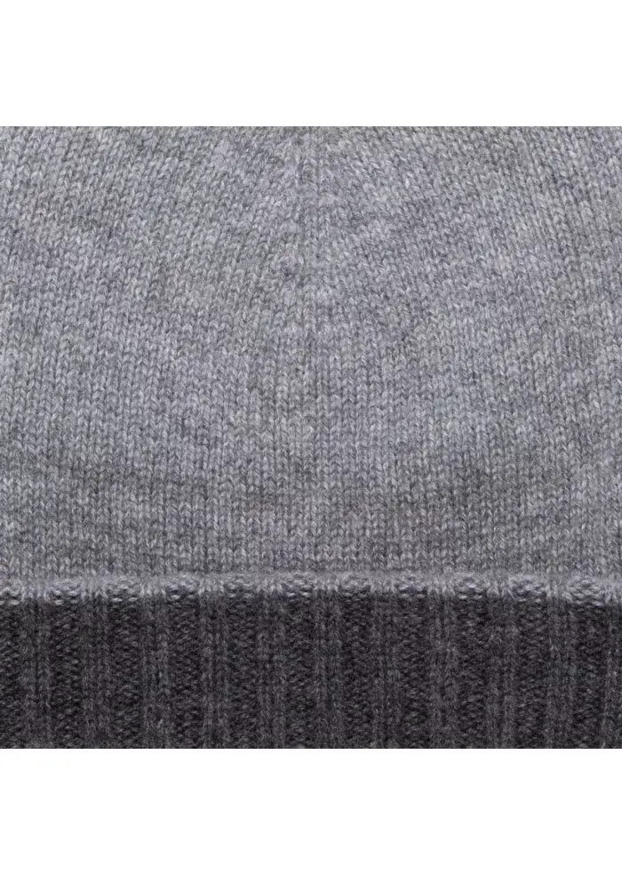 RIVIERA CASHMERE | BERRETTO DOUBLEFACE GRIGIO Negozio online di fabbrica