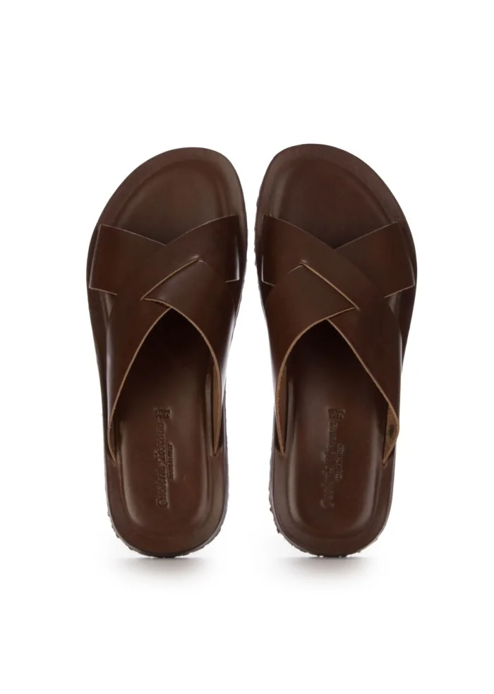 CUOIERIA TOSCANA | SANDALI DIVE COGNAC MARRONE Offerta Pasqua