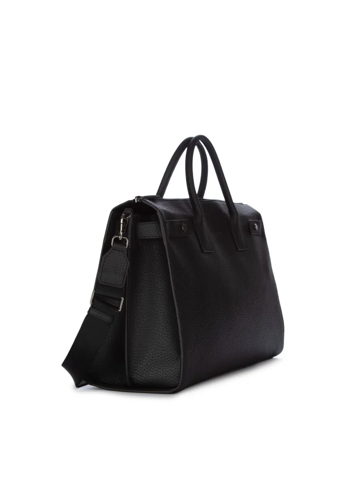 GIANNI CHIARINI | BORSA A MANO CON TRACOLLA NERO Offerta Giorno del Papà