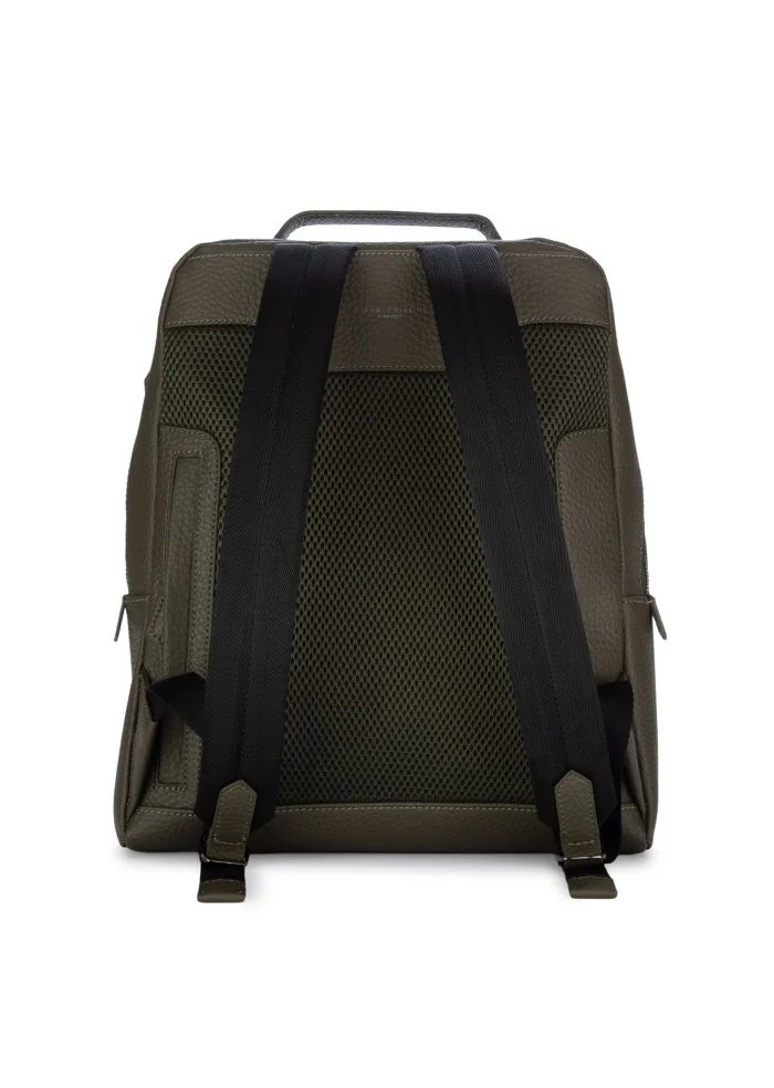 GIANNI CHIARINI | ZAINO PELLE MARTELLATA VERDE MILITARE Offerta San Valentino