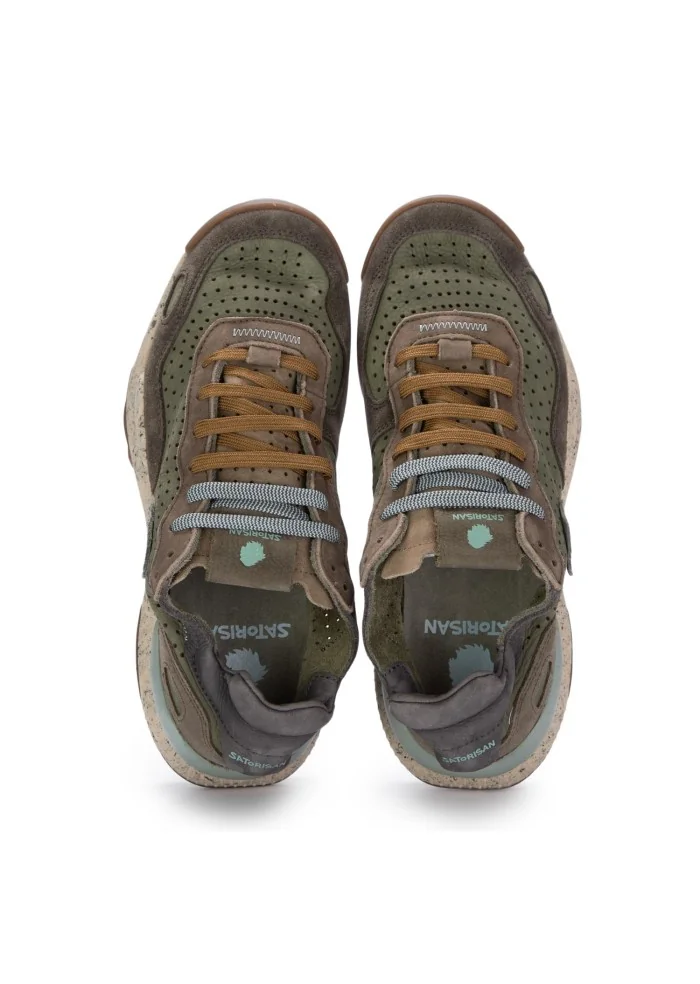 SATORISAN | SNEAKERS CHACRONA VERDE MARRONE Liquidazione