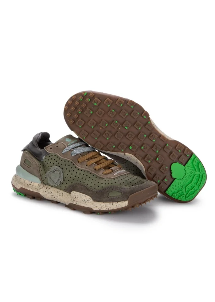 SATORISAN | SNEAKERS CHACRONA VERDE MARRONE Liquidazione