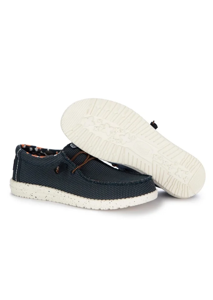 HEY DUDE | SCARPE BASSE WALLY SOX STITCH BLU Comprane uno, ottenene uno gratis
