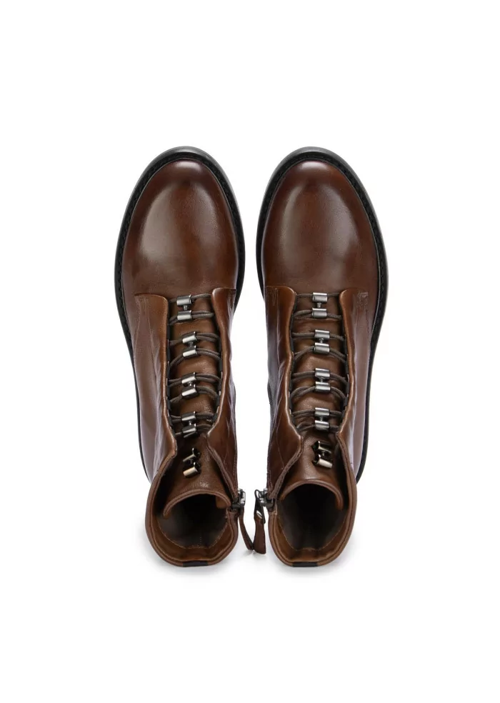 MJUS | STIVALETTI ALLACCIATI ZIP PELLE MARRONE Fino al 60% di sconto