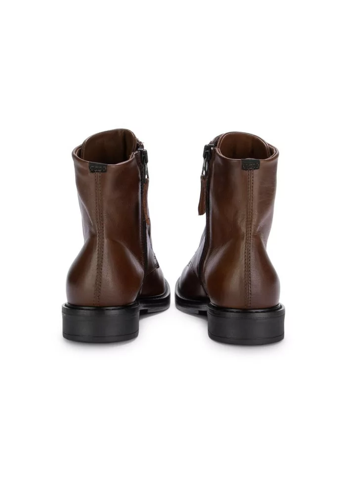 MJUS | STIVALETTI ALLACCIATI ZIP PELLE MARRONE Fino al 60% di sconto