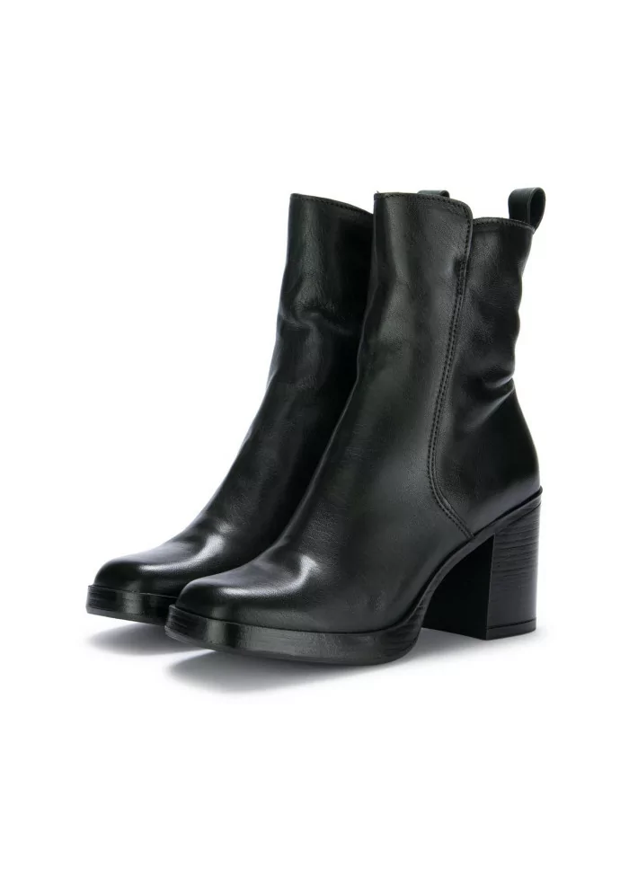 MJUS | TRONCHETTI CON TACCO PELLE VERDE SCURO Offerta speciale della fabbrica