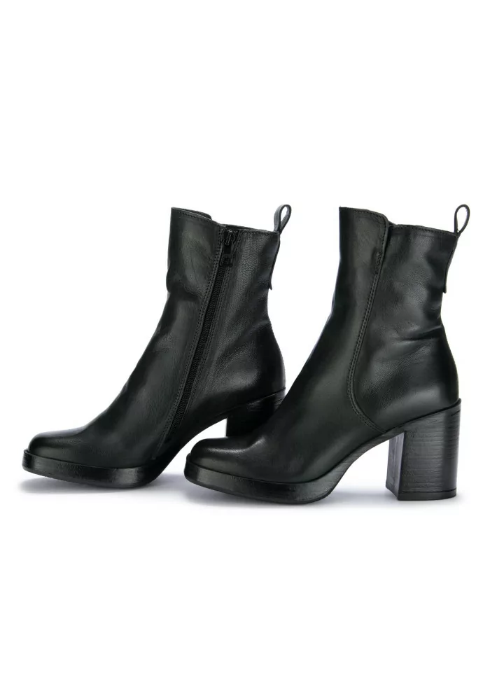 MJUS | TRONCHETTI CON TACCO PELLE VERDE SCURO Offerta speciale della fabbrica