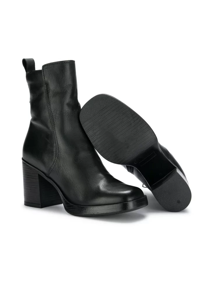 MJUS | TRONCHETTI CON TACCO PELLE VERDE SCURO Offerta speciale della fabbrica