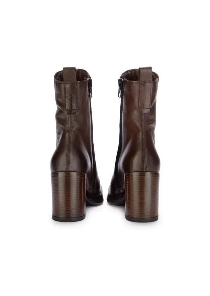 MJUS | STIVALETTI CON TACCO PELLE MARRONE CIOCCOLATO Sostegno trimestrale