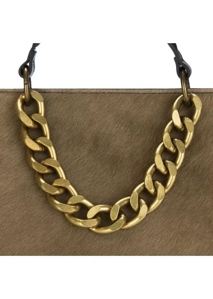 MY BEST BAG | BORSA A MANO EVELINE NERO KHAKI Discount Store per i nuovi prodotti