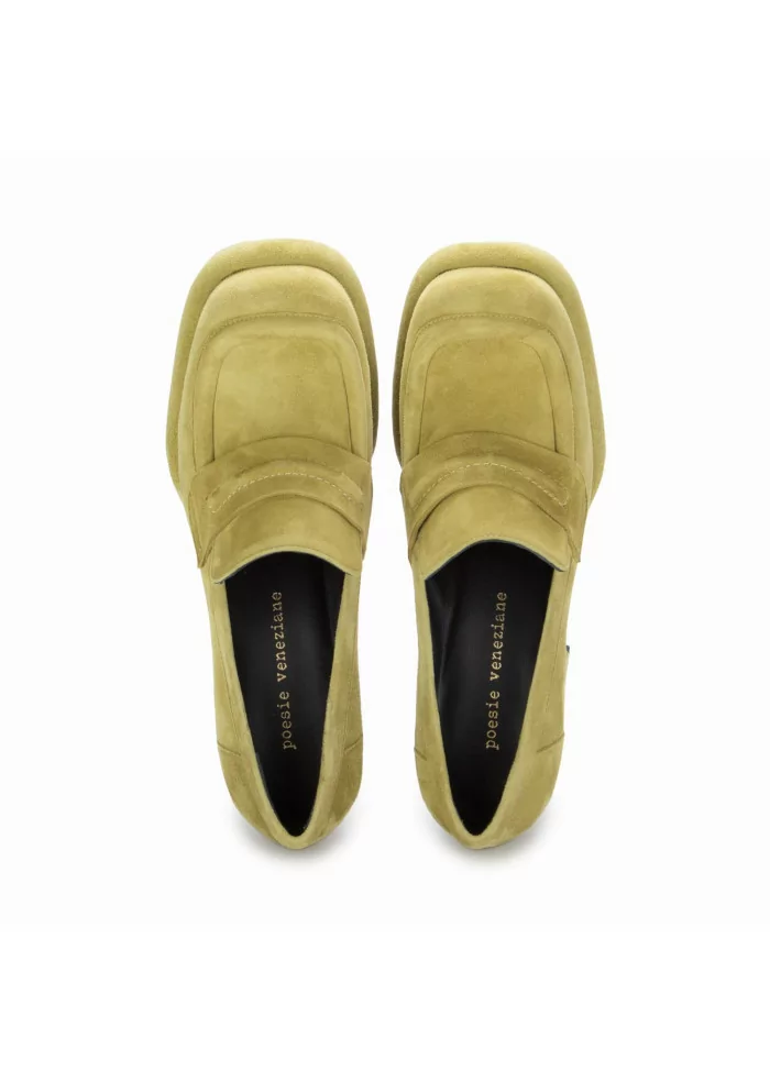 POESIE VENEZIANE | SCARPE TACCO CAMOSCIO VERDE PISTACCHIO Solo un giorno rimasto
