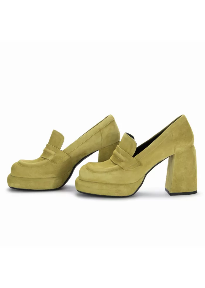 POESIE VENEZIANE | SCARPE TACCO CAMOSCIO VERDE PISTACCHIO Solo un giorno rimasto